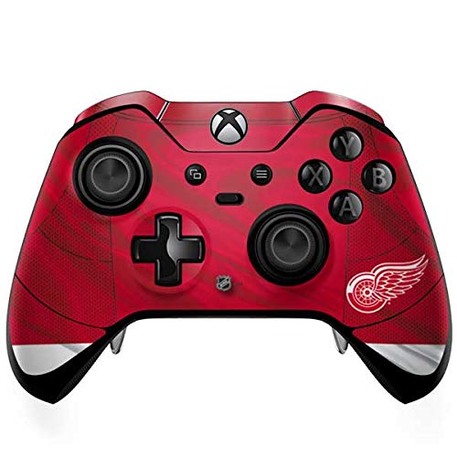 Skinit Decal Gaming Skin Compatible with Xbox One Elite Controller - Officially Licensed NHL Detroit Red Wings Home Jersey Design