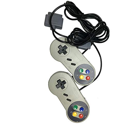 【2 Pack】 Classic SNES Controller with 7 Pin Connector Gamepad Compatible with Super Nintendo SNES/NES Classic