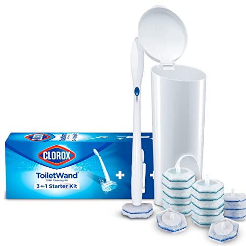 Clorox Toilet Cleaning System - ToiletWand, Storage Caddy and 16 Heads (Package May Vary)