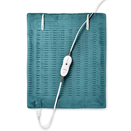 Sunbeam Heating Pad for Back, Neck, and Shoulder Pain Relief with Auto Shut Off, XXL Large 20 x 24', Teal