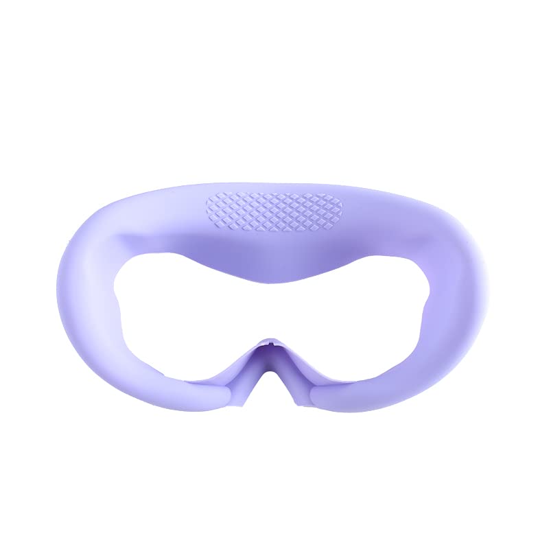 VR Eye Pad Cover for PICO4, VR Goggles Cover Silicone Eye Pad Cover Soft Breathable Antisweat,for PICO4 VR Accessories (Purple)