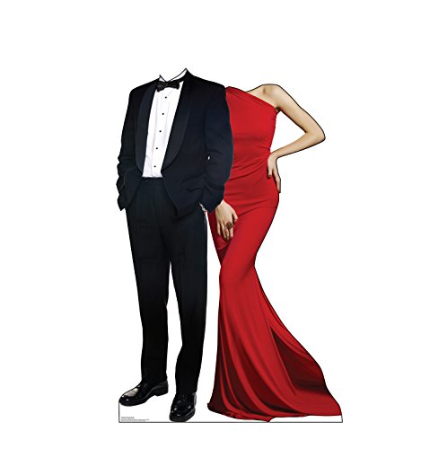 Cardboard People Red Carpet Couple Stand-in Life Size Cardboard Cutout Standup