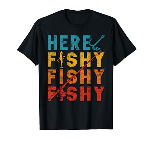 Fisher Fish Fishermen Bait Fishing Rod Boys Girls Bass T-Shirt