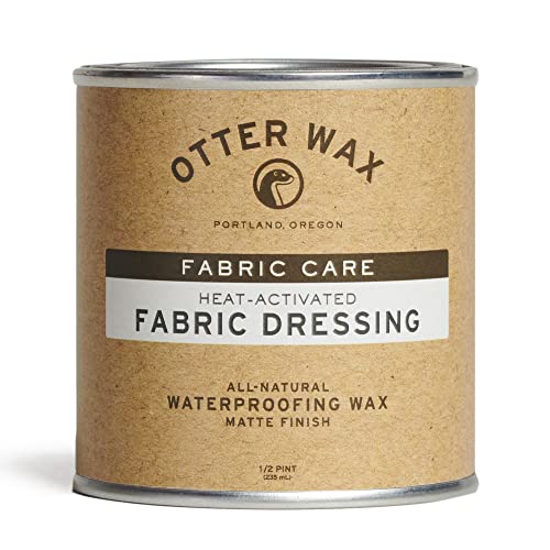 Otter Wax Heat-Activated Fabric Dressing | 1/2 Pint | All-Natural Water Repellent | Made in USA