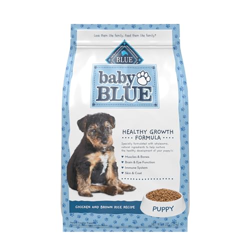 Blue Buffalo Baby Blue Healthy Growth Formula Natural Puppy Dry Dog Food, Chicken and Brown Rice Recipe 4-lb