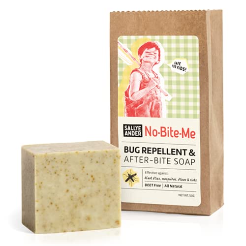SALLYEANDER Sallye Ander No-Bite-Me Soap - Bug & Insect Repellent Soap - 1 Bar - Safe for Kids and Infants - Repels Mosquitoes, Black Flies, Fleas, and Ticks