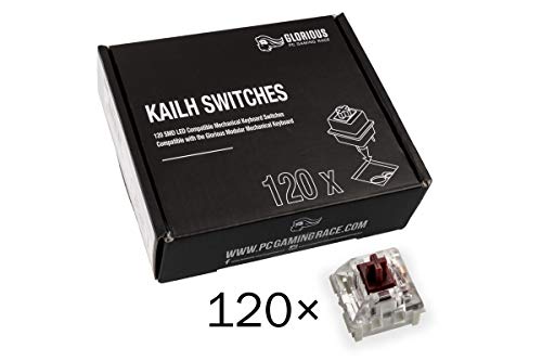 Glorious Kailh Copper Mechanical Keyboard Switches - 120 Pack - Speed Tactile, 40g Actuation Force, Fast Response, for Gaming & Typing