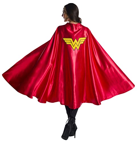 Rubie's womens Dc Comics Deluxe Wonder Woman Cape Costume Accessory, As Shown, One Size US