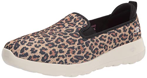Skechers Women's Go Walk Joy - Fiery Sneaker, Leopard, 8.5 US