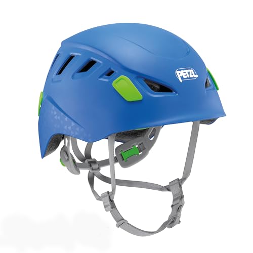 Petzl Picchu Children's Helmet - Kids' Climbing and Cycling Helmet with Enhanced Head Protection - Blue