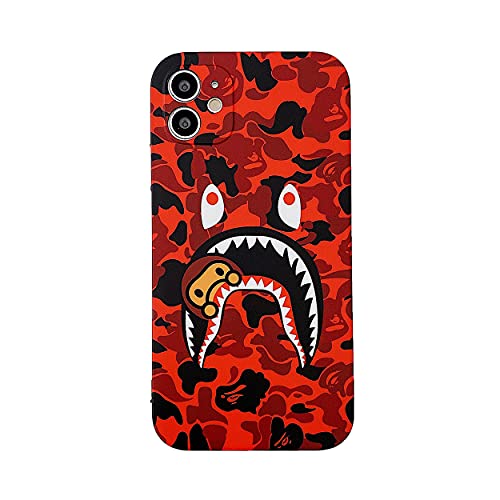 Hoolcase for iPhone 11 Soft Case for Shark Face/Shark Teeth Fans Girls Kids Boys, Cartoon Cute Fun Funny Shockproof TPU Protective Non-Slip 6.1 Inch Case for iPhone 11 (H-YU)