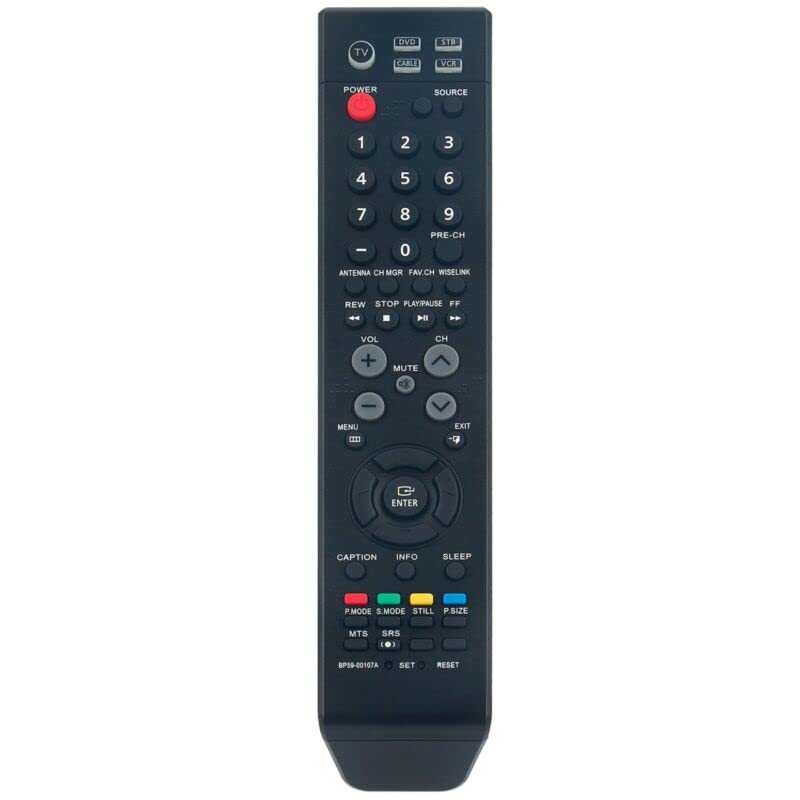 Replace Remote Control for BP59-00107A for Samsung TV HL-S4266W HL-S5086W HL-S4676S HLS4666W