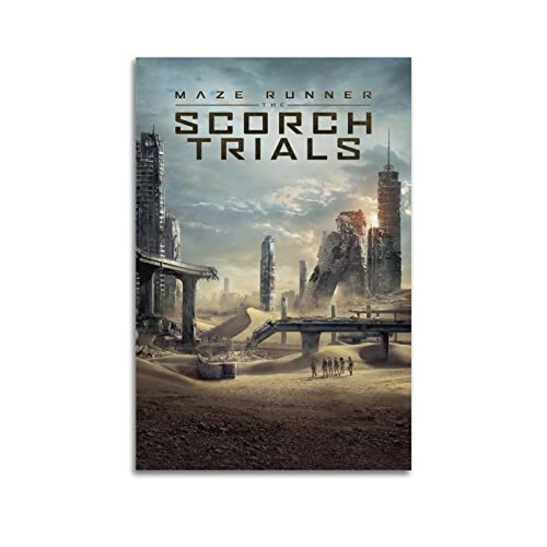 Maze Runner The Scorch Trials (2015) Classic Movie Poster for Room Aesthetic Decorative Canvas Print Picture Wall Art Gift 08x12inch(20x30cm) Unframe-style