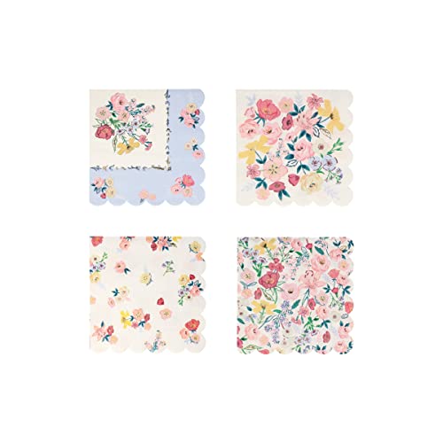 Meri Meri English Garden Small Napkins with 4 beautiful designs