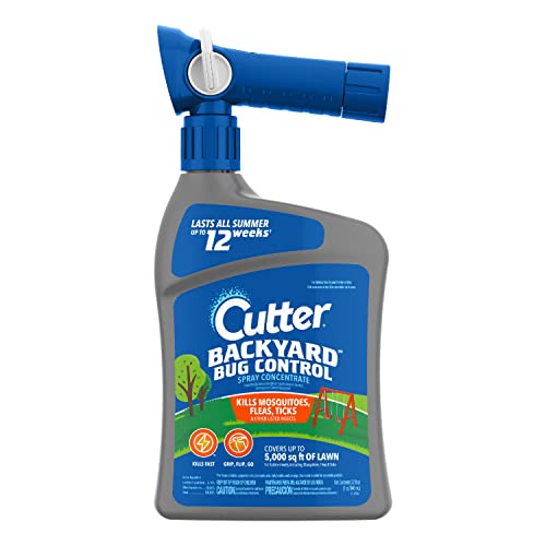Cutter Backyard Bug Control Spray Concentrate, Mosquito Repellent, Kills Mosquitoes, Fleas & Listed Ants, 32 fl Ounce