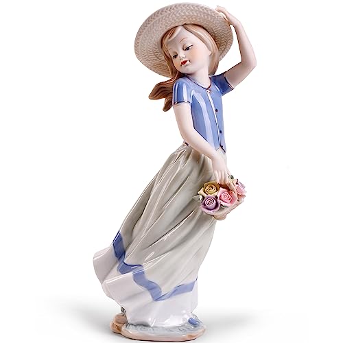 MTME ṀṬḾÈ Porcelain Figurine, Back with Wishes in Wind, Memorabilia, Ceremony Gifts, Statue Home Décor.