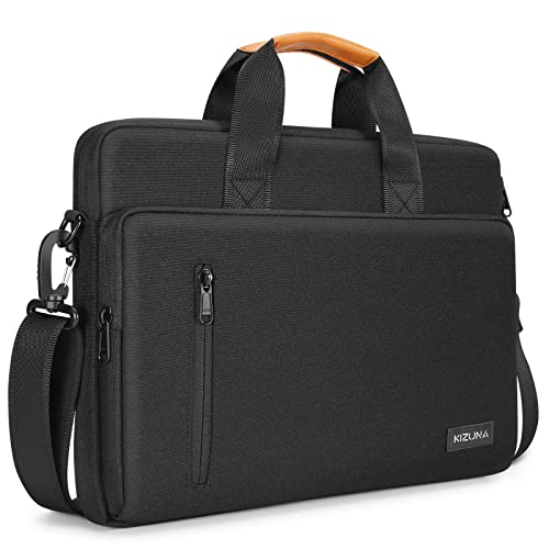 KIZUNA Laptop Bag Case 17 Inch Computer Shoulder Messenger Sleeve Briefcase for LG Gram 17 2022 /Dell G7/17.3' HP ProBook 470/Lenovo Ideapad 700/DELL Precision 7710/Predator PH717-71-746,Black