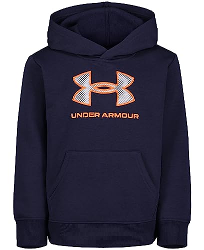 Under Armour Boys' Hoodie, Fleece Pullover, Logo & Printed Designs, Midnight Navy