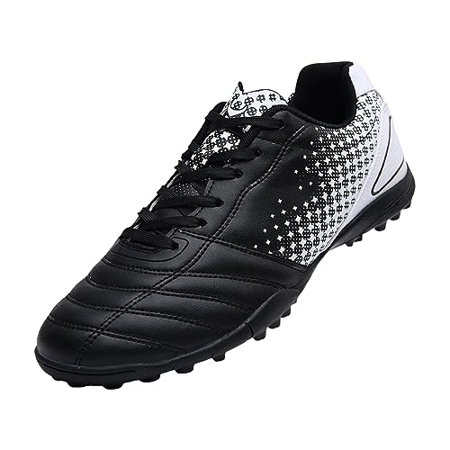 DXYDSC Kids' Soccer Shoes Running Training Shoes for Students Athletes for 7 to 15 Years Shoes Big Kids (Black, 6.5 Big Kids)