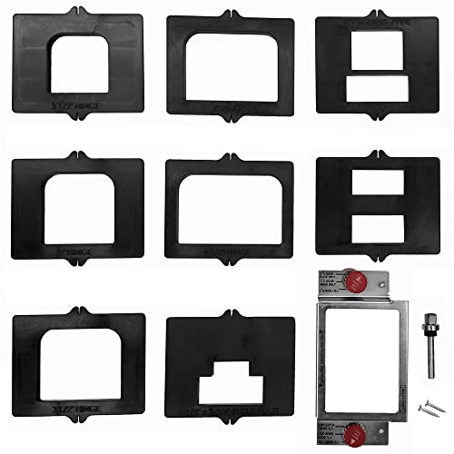 Milescraft 1213 Hinge Mate 300 - Complete Door Hinge Installation Kit with Latch & Strike Plate Templates. For use on Doors and Jambs