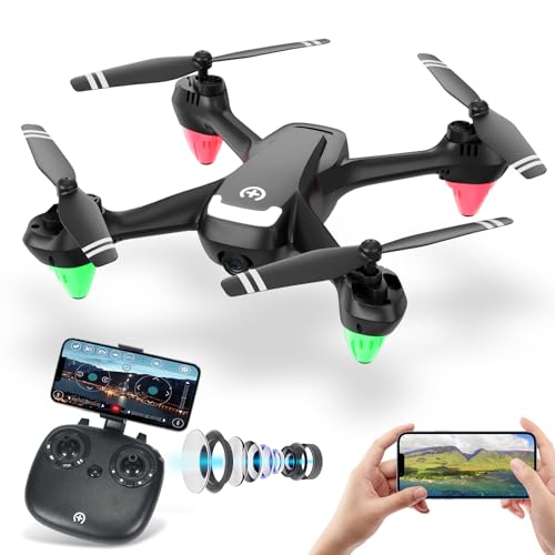 Drone with Camera - 2K Camera Drones with Gravity Control and Altitude Hold, HD FPV Live Video, Headless Mode, Speed Adjustment, 3D Flips - Perfect RC Quadcopters for Kids Beginners, Funny Toys Gifts for Boys Girls and Adults