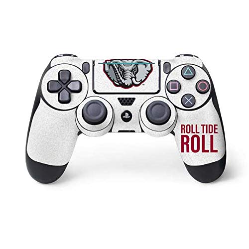 Skinit Decal Gaming Skin for PS4 Pro/Slim Controller - Officially Licensed College Alabama Crimson Roll Tide Design