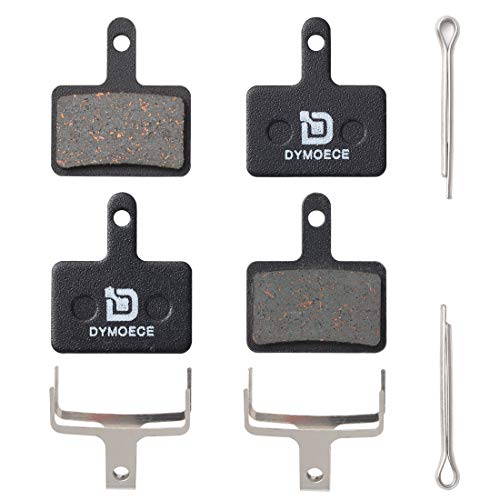 Dymoece 2 Pairs Bicycle Disc Brake Pads for Shimano Deore Tektro TRP(Resin,Semi-Metallic,Sintered Metal) SCP-S