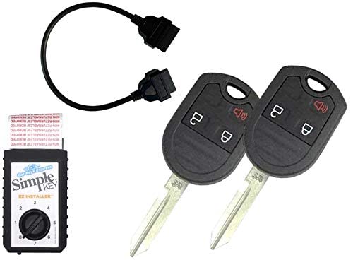 Simple Key Programmer Bundle with Key(s) and Cord - Designed for for Ford and Lincoln Vehicles: Program Key Yourself