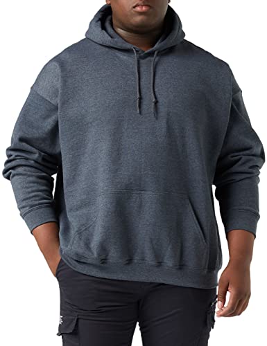 Gildan Adult Fleece Hoodie Sweatshirt, Style G18500, Multipack, Dark Heather (1-Pack), 2X-Large