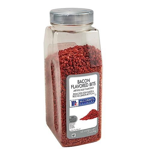 McCormick Culinary Bacon Flavored Bits, 13 oz - One 13 Ounce Container of Bacon Bits to Sprinkle on Salads, Soups, Vegetables, Breakfast Bowls and More