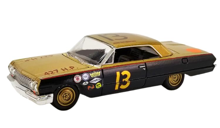 Greenlight 51504 1963 Chevy Impala #13 Smokey Yunick - 1963 Daytona 500 - John Rutherford - Acme Exclusive 1:64 Scale Diecast