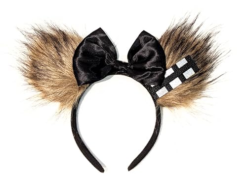 CLGIFT Star Wars Ears, Black Mouse Ears, Darth Vader, Mickey Mouse Ears (Chewbacca)