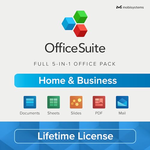 OfficeSuite Home & Business - Lifetime License - Documents, Sheets, Slides, PDF, Mail & Calendar for Windows