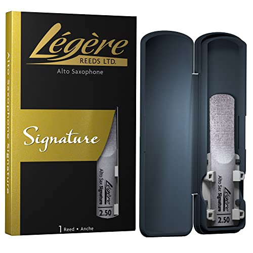 Légère Reeds Premium Synthetic Woodwind Reed, Alto Saxophone, Signature, Strength 2.50 (ASG2.50)