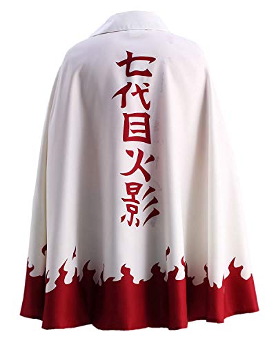 Ourcosplay US Size Men's Uzumaki Cloak 7th Hokage Cloak Boruto Cosplay Costume (Men US S(CN M))
