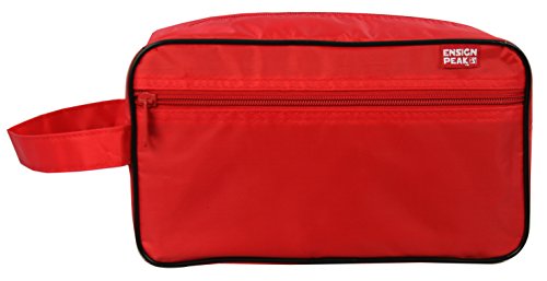 Ensign Peak Toiletry Travel/Shaving Bag, Red