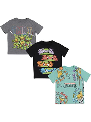 Teenage Mutant Ninja Turtles Toddler Boys 3 Pack Graphic T-Shirts Multicolored 4T