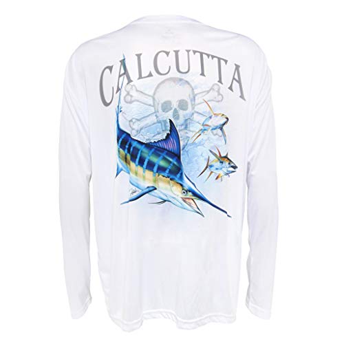 Calcutta Men’s Performance Fishing Shirt, Blue, XX-Large