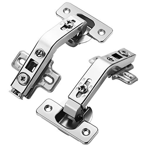 Chibery 2 Pack 1 Pairs 135° Lazy Susan Hinge, Full Overlay Concealed for Corner Kitchen Cabinet Replacement Hardware, Cupboard Folded, Folden Door