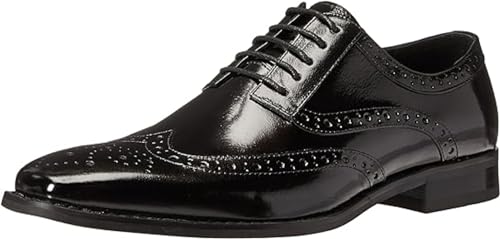 Stacy Adams Men's Tinsley-Wingtip Oxford, Black, 10