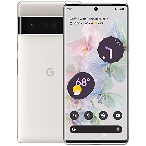Google Pixel 6 Pro 5G, US Version, 128GB, Cloudy White - Verizon (Renewed)