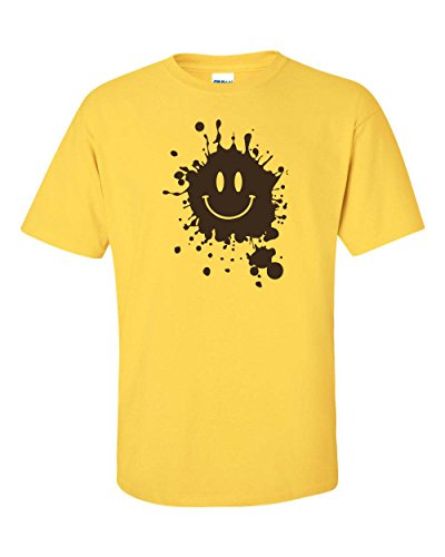 Mud Splatter Face Men's T-Shirt - XL Daisy (ATA661)