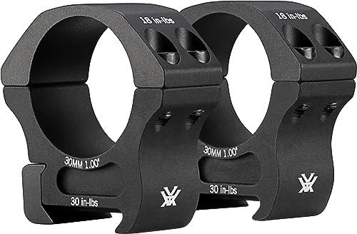 Vortex Optics Pro Series Riflescope Rings - 30mm - Medium Height [1.0 Inches | 25.4 mm], Black