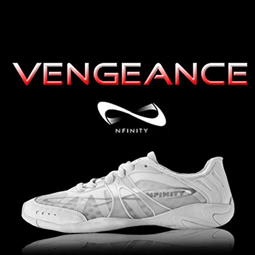 Nfinity Vengeance Cheer Shoe - Women & Youth Competition Cheerleading Gear, White, 7.5