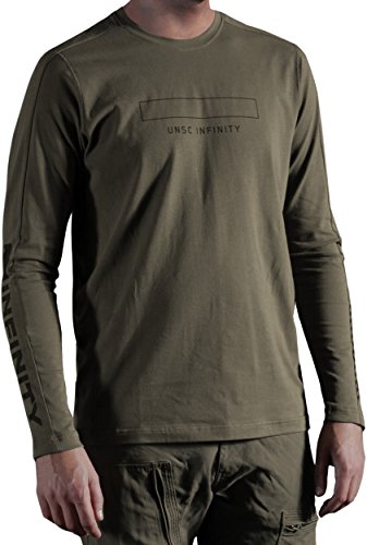 Musterbrand GREEN Halo Long-Sleeve T-Shirt Catapult, US Large