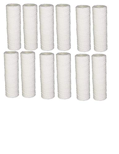 CFS – 12 Pack Whole House Basic Water Filters Cartridge Compatible with HF-150A, HF-160, HF-360A, and HF-365 Models – Remove Bad Taste & Odor – Whole House Replacement Water Filter Cartridge, White