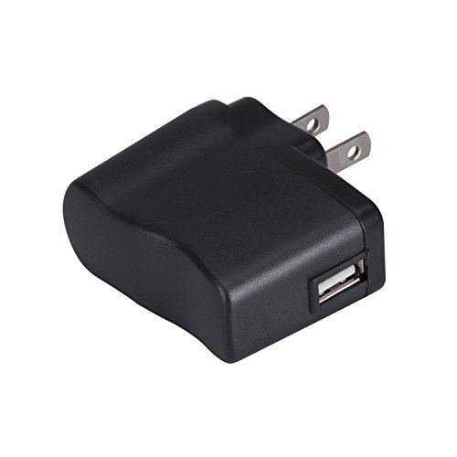 AGPTEK USB Wall Charger 5V 500mA for iPod, Sony, Walkmam, SanDisk MP3 MP4 Player, Fitness Tracker, Fitbit, Black