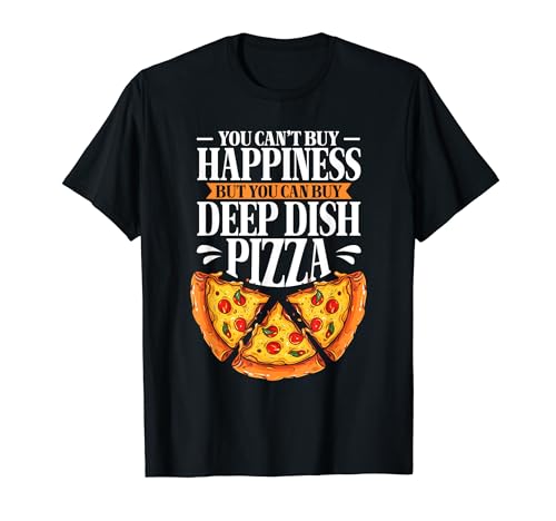 Chicago Pizza Lover Deep Dish Pizza Italia Foodie T-Shirt