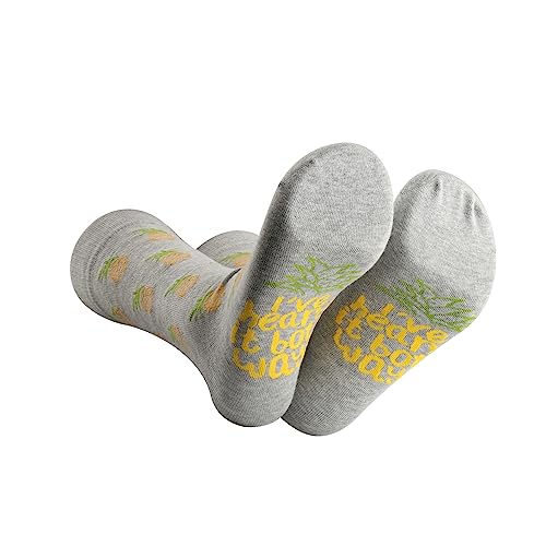 2 Pairs Psych Tv Show Inspired Socks Pineapple Lovers Gift I've Heard It Both Ways Socks for Psych Fans (both ways Socks)