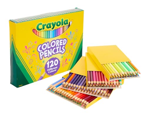 Crayola Colored Pencils Set (120ct), Coloring Book Pencils, Bulk Colored Pencils for Kids, Easter Basket Stuffers for Kids, 3+